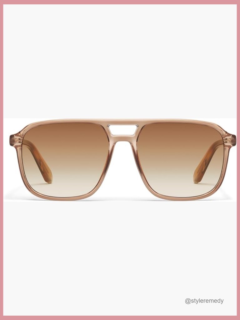 Aviator Sunglasses Non-Polarized Uv Protection Plastic Frame